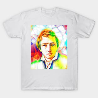 Heinrich Heine Colourful Portrait | Heinrich Heine Artwork 11 T-Shirt